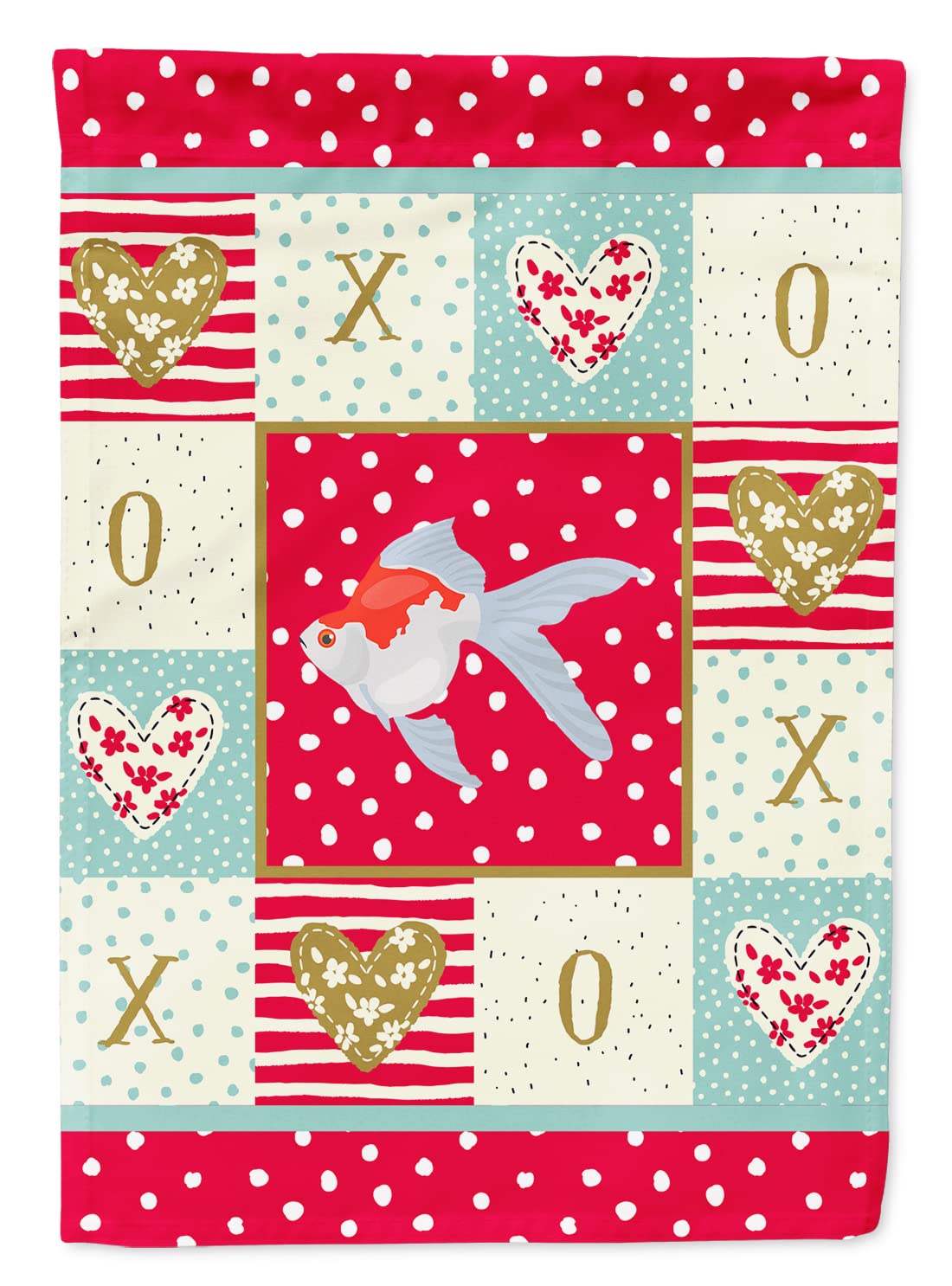Drapeau Tamasaba Goldfish Love grande taille pour décoration de maison extérieure