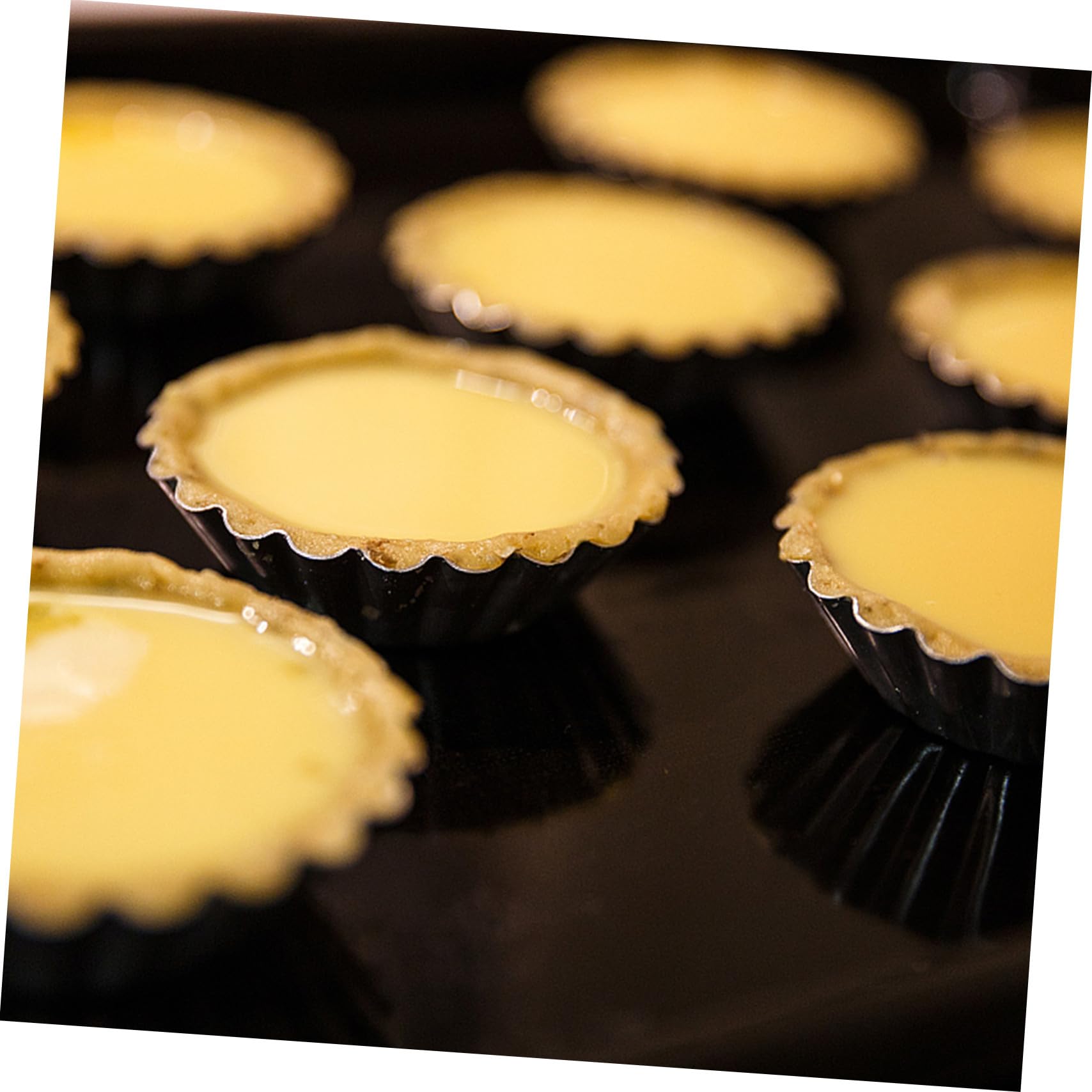 50 piezas Molde para Tartaletas de Huevo de Acero Inoxidable Moldes Creativos para Muffins y Pudín Antiadherentes Resistentes Altas Temperaturas para Repostería Casera