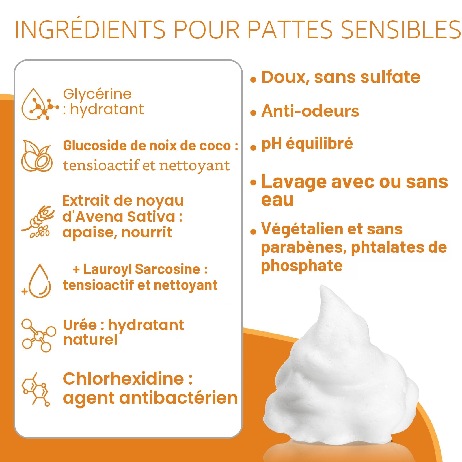 Nettoyeur de Pattes de Chien, shampooing sans Eau avec Brosse en Silicone Souple, Mousse hydratante pour Un Lavage Efficace des Pattes, Nettoyeur de Pattes Facile et Portable pour Chiens, 150 ML