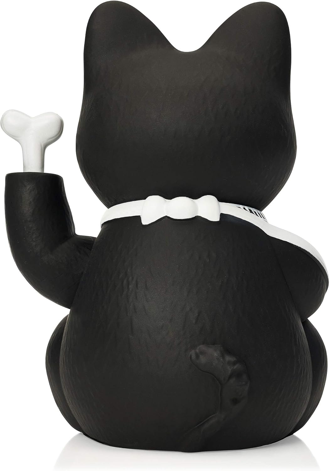 Pechkeks Misfortune Waving cat, Movable arm, Battery Operated, 5,5" high, Black White, Maneki Neko