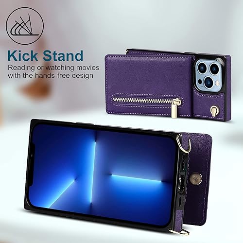 Miniatura 28 de Funda compatible con iPhone 13 Pro Max de 6.7 pulgadas, bolso de bolsillo, elegante funda protectora para iPhone 13 Pro Max (oro rosa) Oro