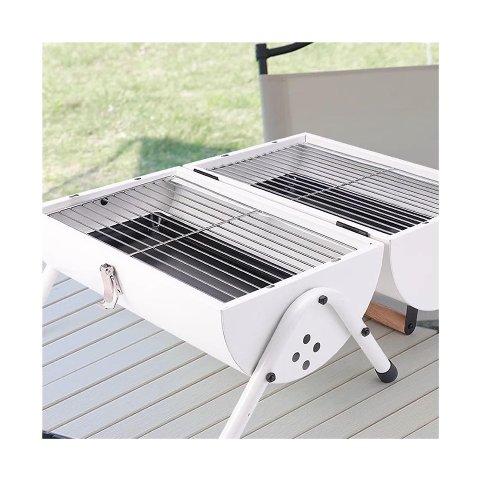Grill węglowy Outdoor Camping Piec do grillowania Przenośny domowy piec Składany stojak na grill węglowy Pikniki kempingowe na świeżym powietrzu
