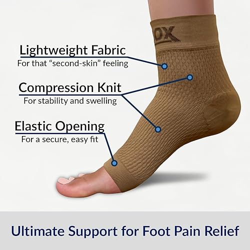 Miniatura 41 de SB Sox mangas para pie de compresión para hombres y mujeres - los mejores calcetines para fascitis plantar para el alivio del dolor de fascitis