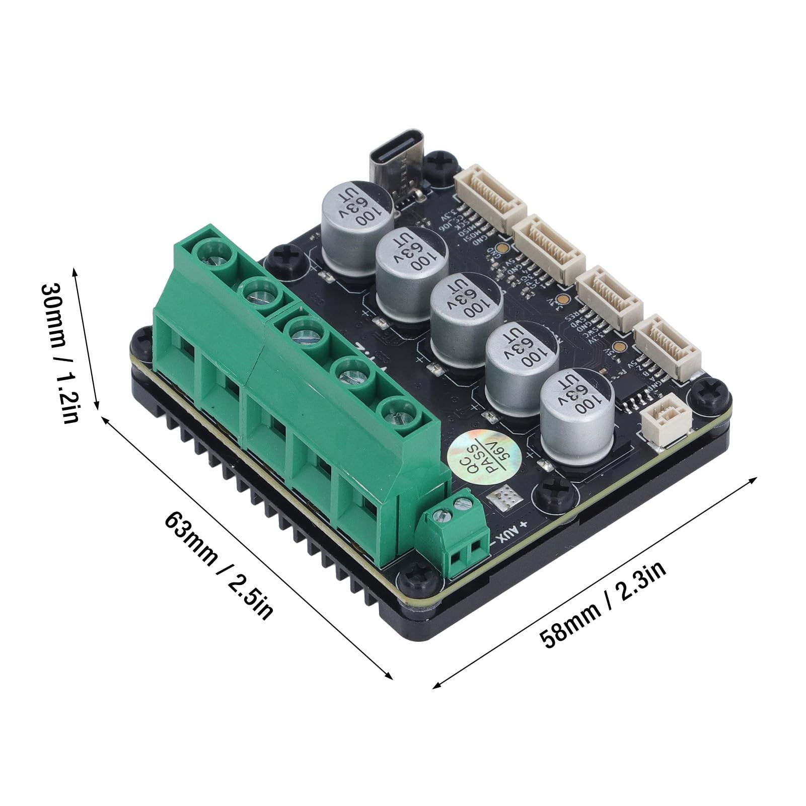 Bürstenloser Servomotor Controller FOC BLDC Hochstrom Treiberplatine V4.2 Einzelantrieb für präzise Motorsteuerung und hohe Leistungsfähigkeit