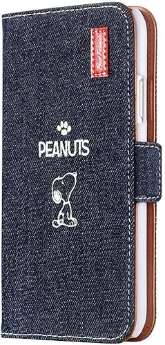 スヌーピー iPhone16e 手帳型 ケース (デニム, iPhone16e専用)のサムネイル