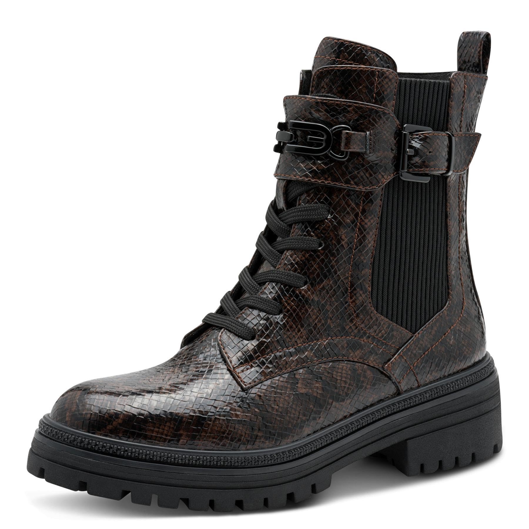 MARCO TOZZI Women's Guido Maria Kretschmer Mode-Stiefel 2-85201-45 Fashion Boot, Cafe Structure, 4 UK