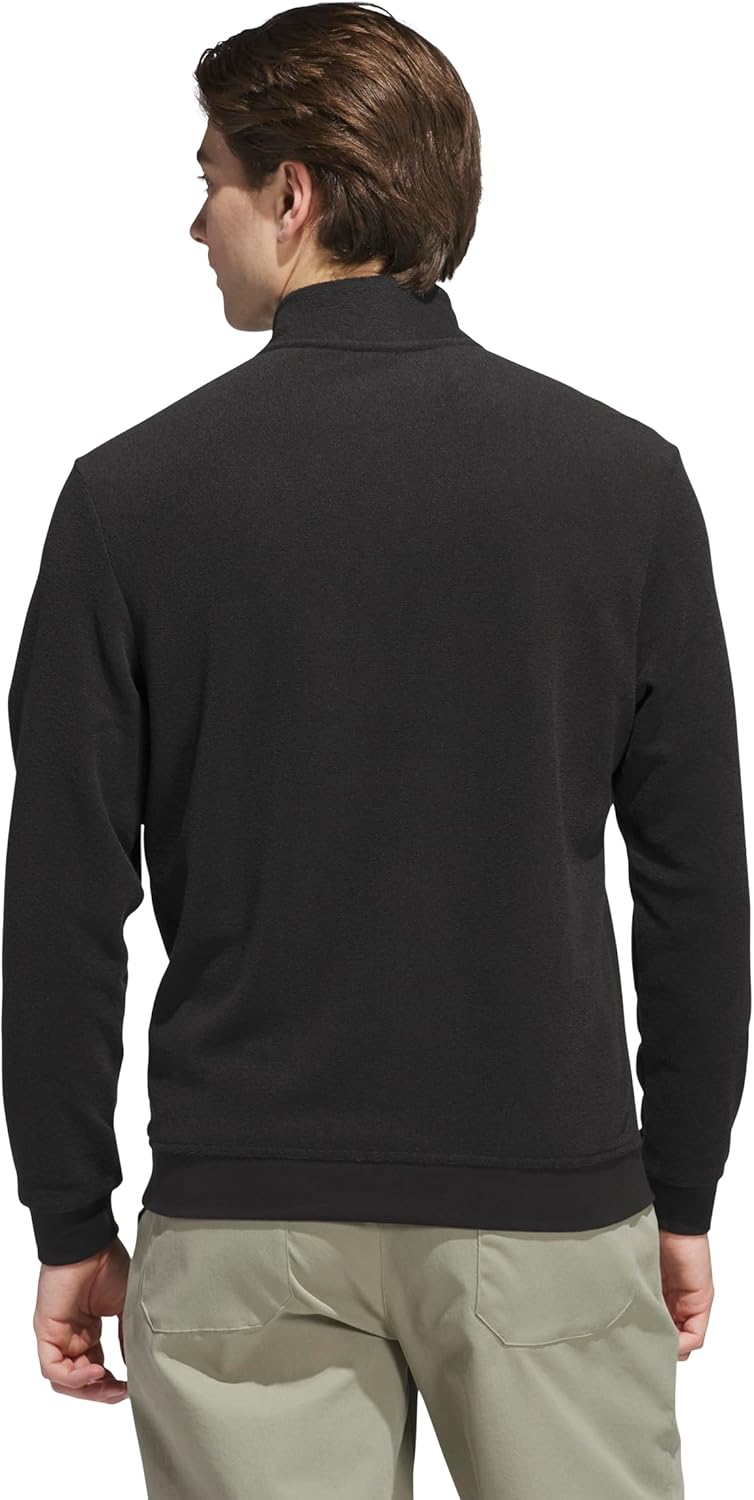 adidas mens Ultimate365 Terry Cloth Quarter-zip Pullover - Image 2