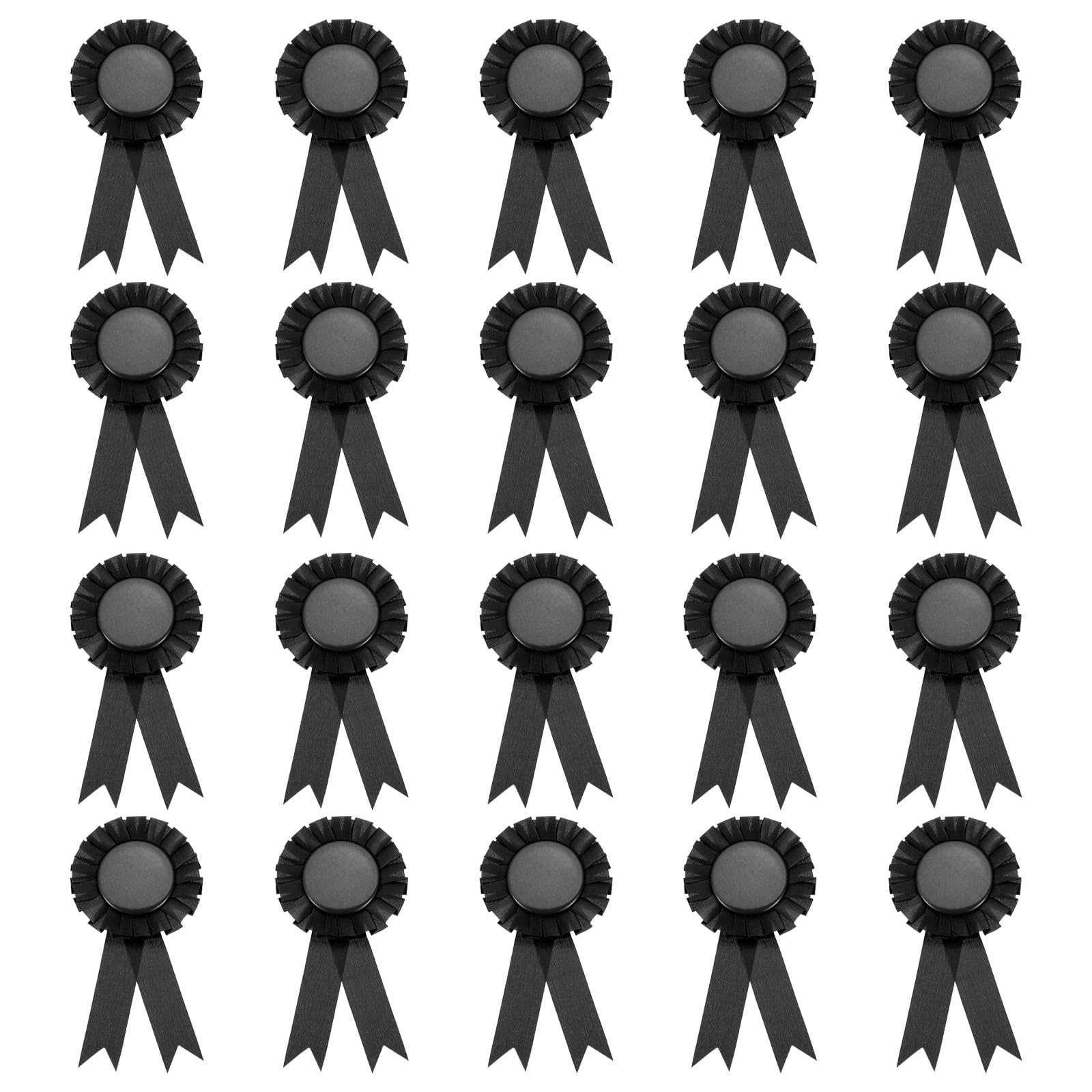 Cinta de premio en blanco negra para solucionar la entrega de medallas en torneos, 20 ud
