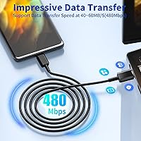 Vista 7 de KASHIMURA USB C Super Fast Charging, 2 Pack 25W PD USB C Power PPS Rapid Charger with 6FT Type C to C Quick Charge Cable for Samsung Galaxy S22 21