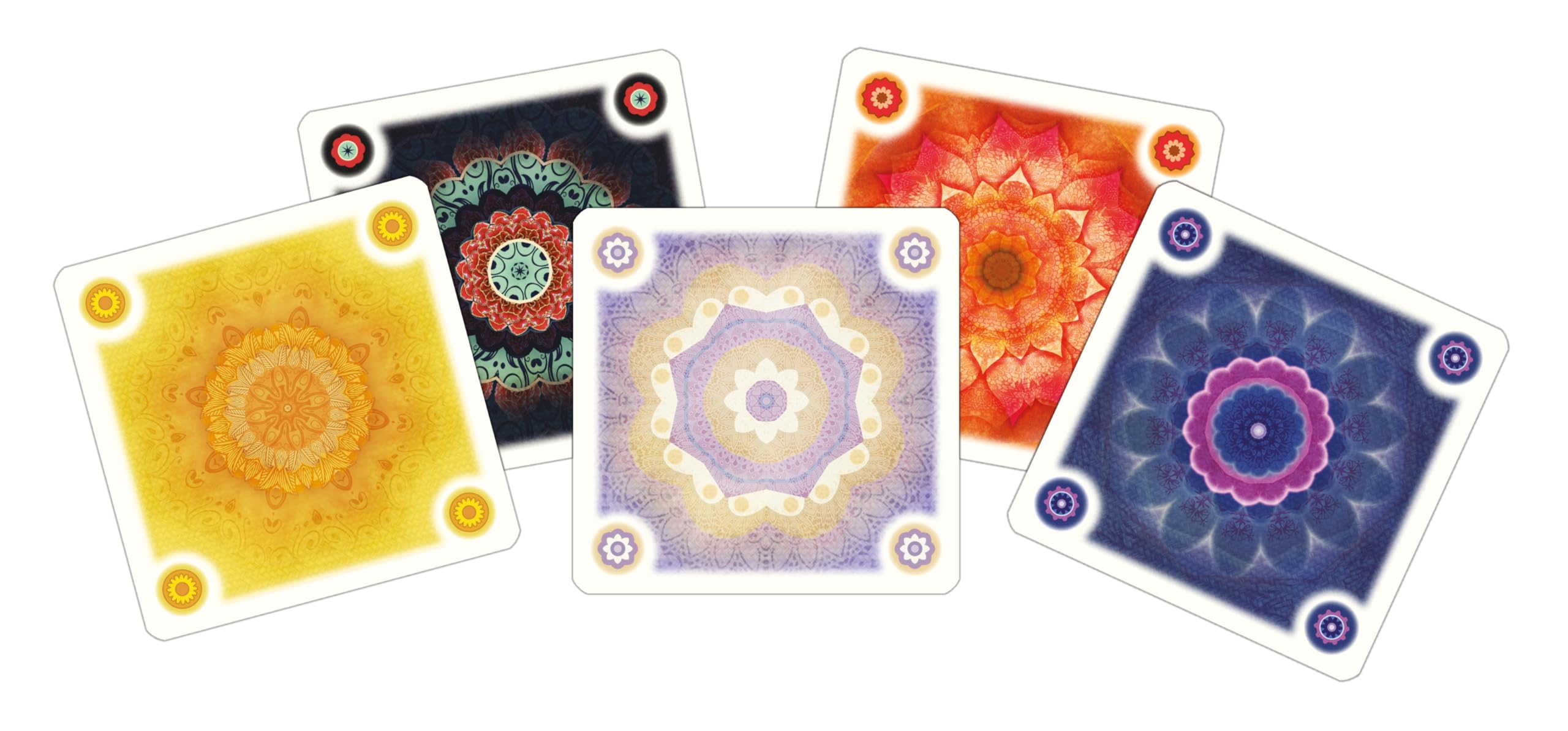 Lookout, Flowers: gra mandala, gra rodzinna, gra karciana, dla 2-4 graczy, od 10 lat, 30 minut, niemiecki