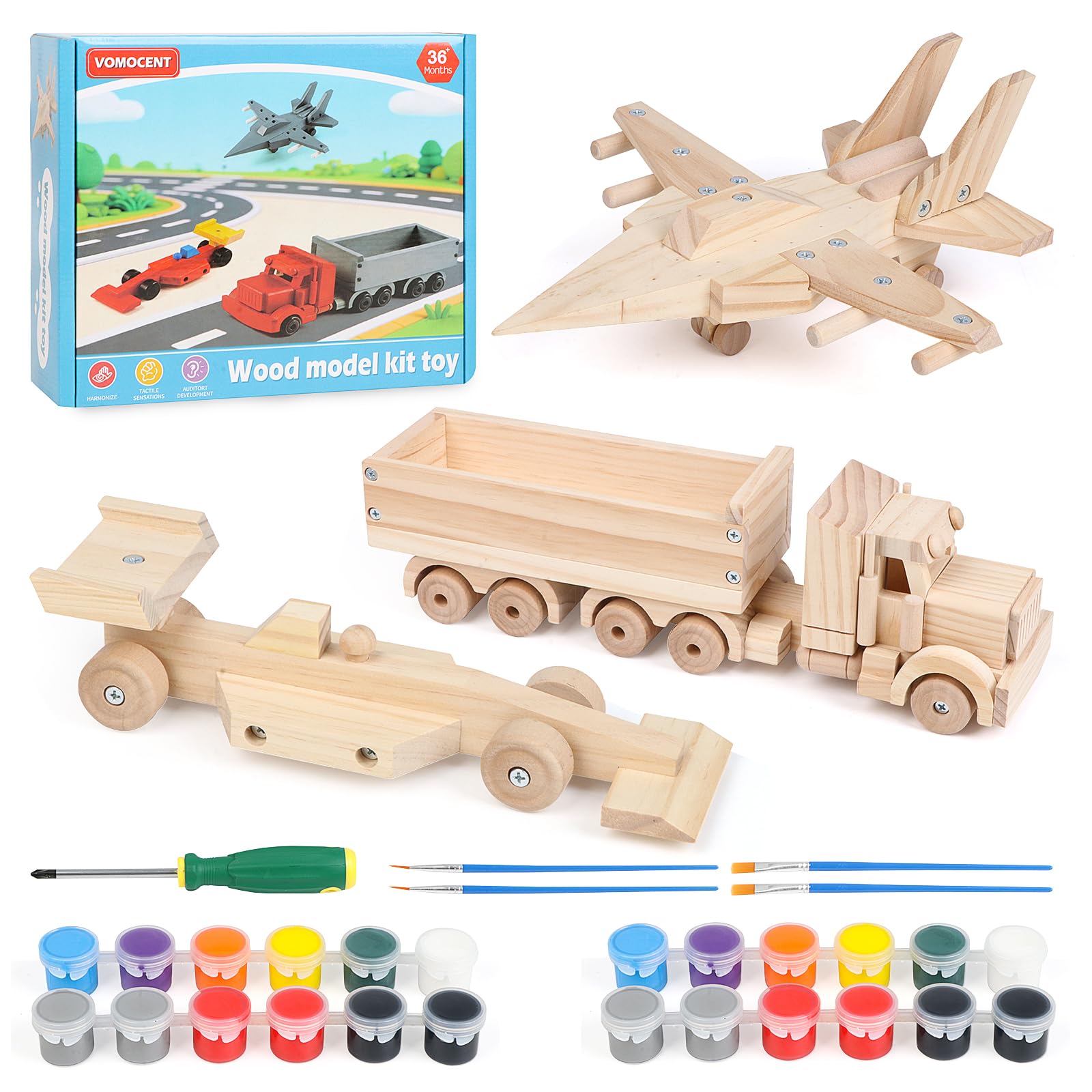 Jacootoys Cassetta in legno per bambini e adulti