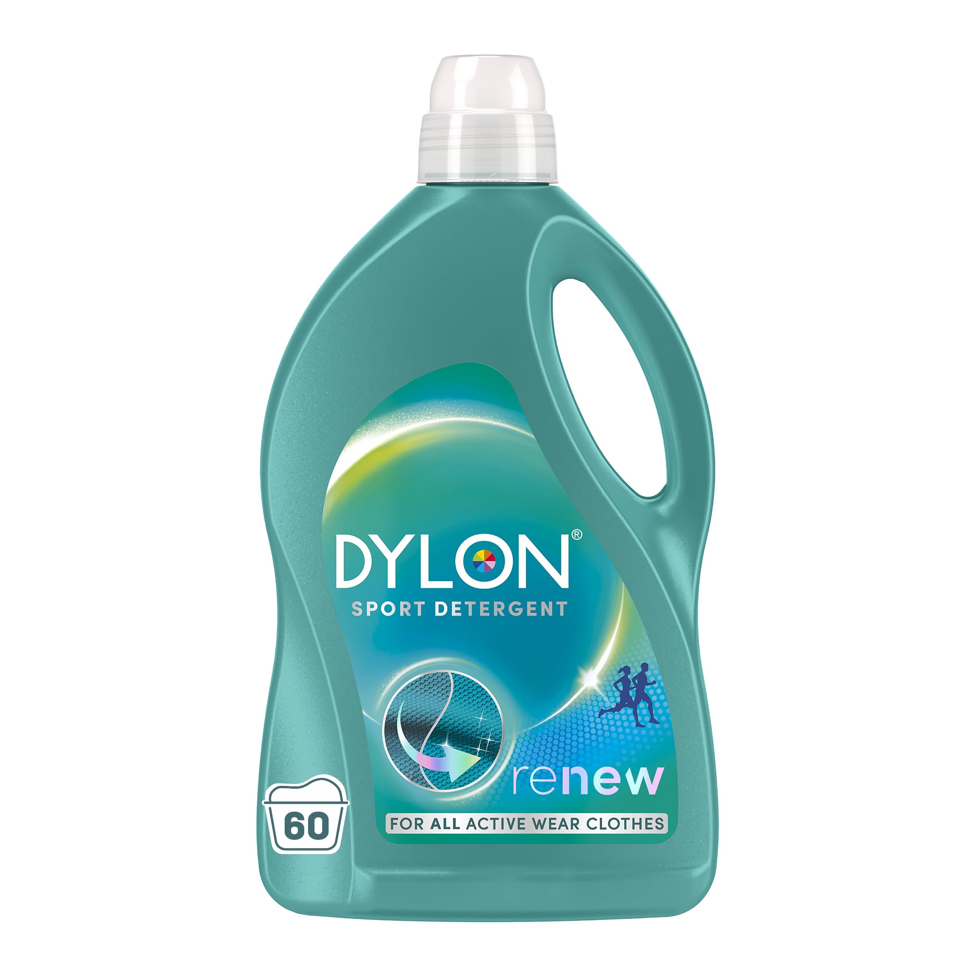 DylonSport Detergent (60 Wash Loads), Liquid Laundry Detergent for Active Wear Clothes, Sport Detergent to Remove malodour, Keep Elasticity and renews in every wash with optimal results in 10 washes