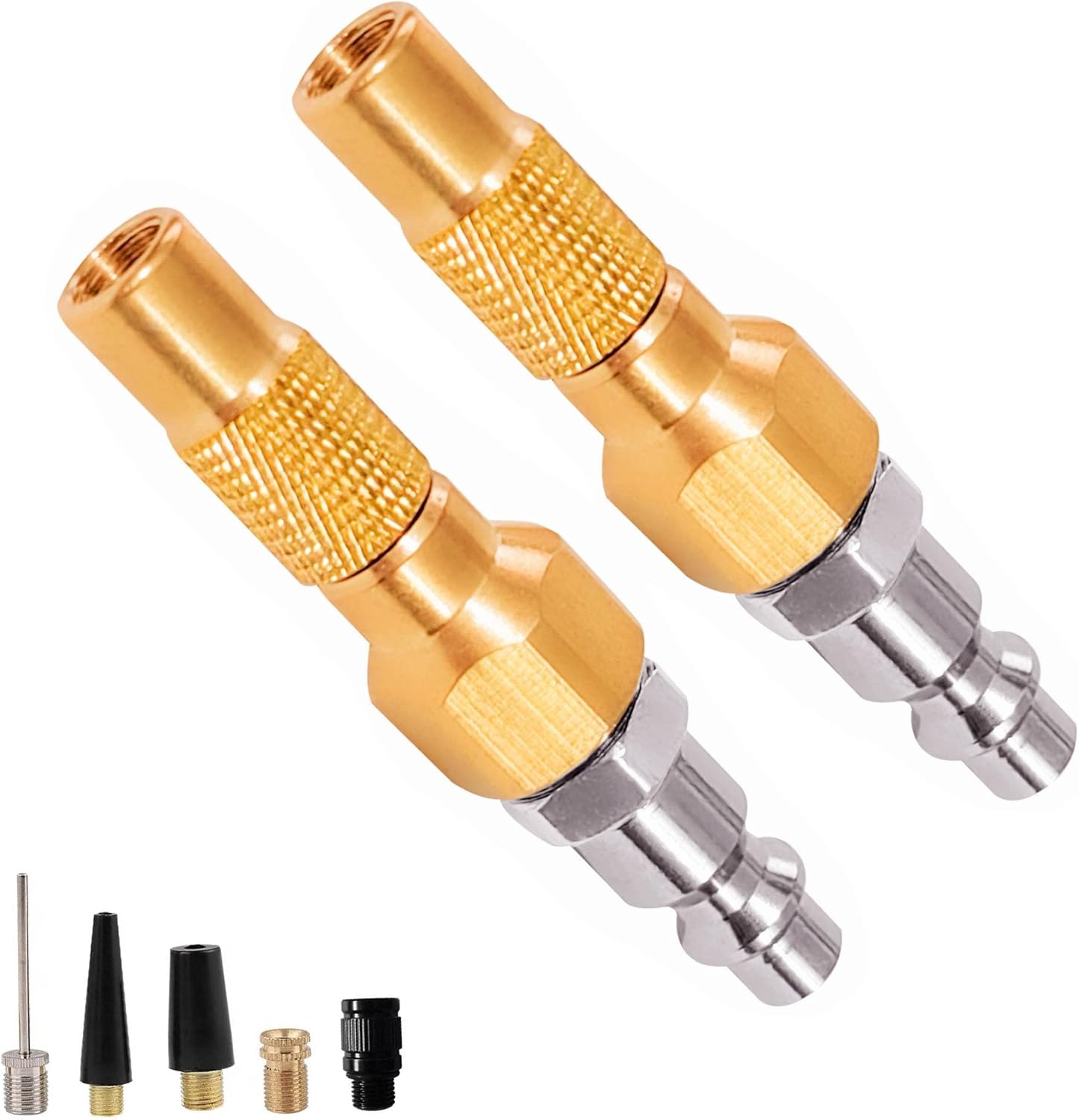 V2ine 2Pack HeavyDuty Brass Air Nozzle With Quick Connector,Screw On