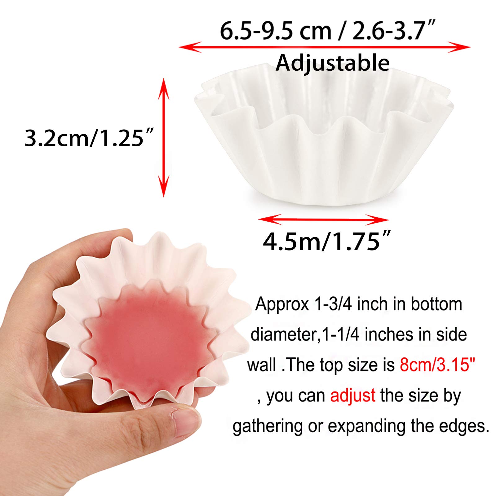 JUXYES Pack of 100 Reusable Wax Melt Warmer Liners Tray, Leakproof Wax Liners Tray for Electric Wax Warmers, Plug in Warmers, Candle Warmer, Wax Melter and Wax Burner