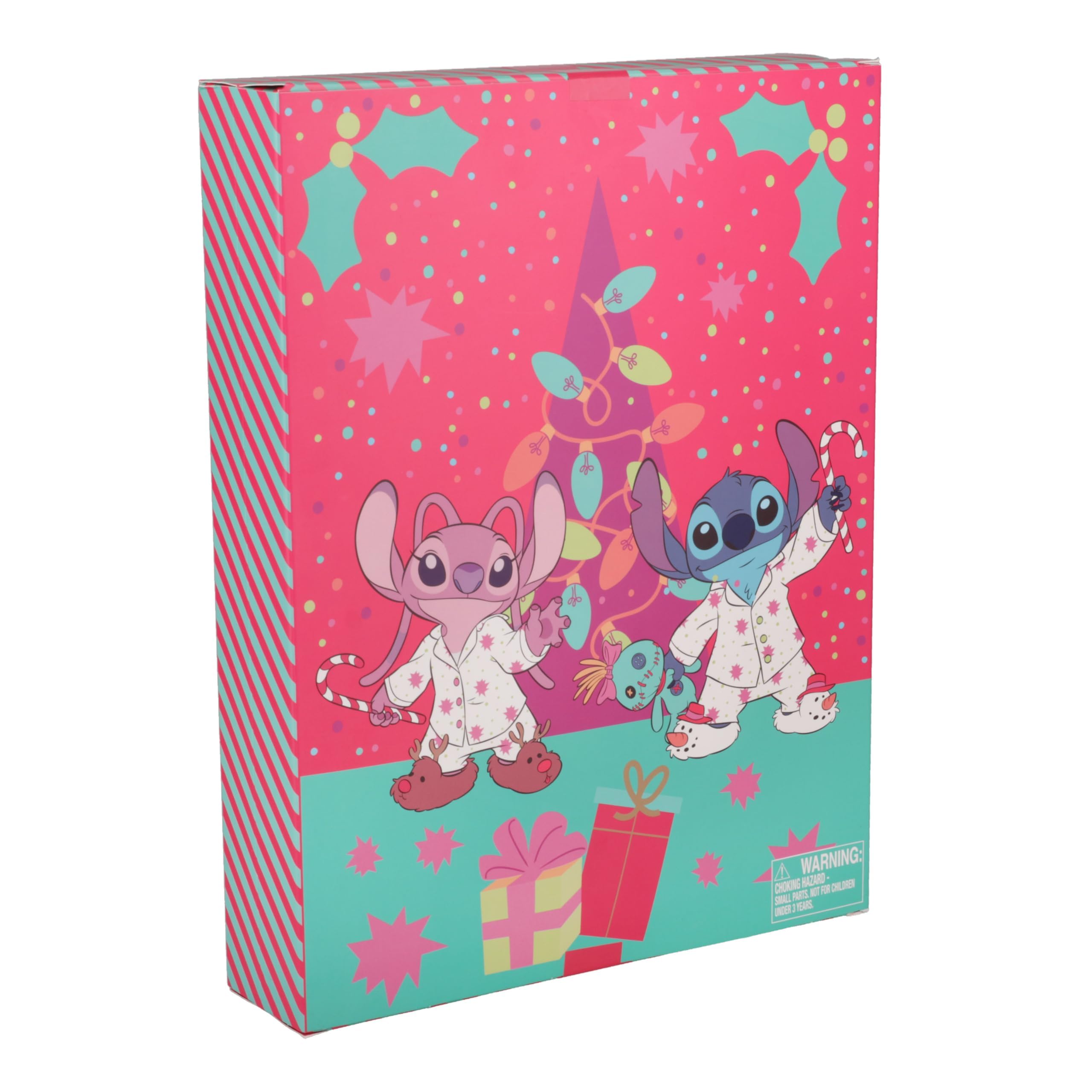 Paladone | Disney's Stitch 24-dniowy świąteczny kalendarz adwentowy | artykuły pa | artykuły biurowe | notatnik | karteczki samoprzylepne | wypełniacz do pończoch | oficjalnie licencjonowany