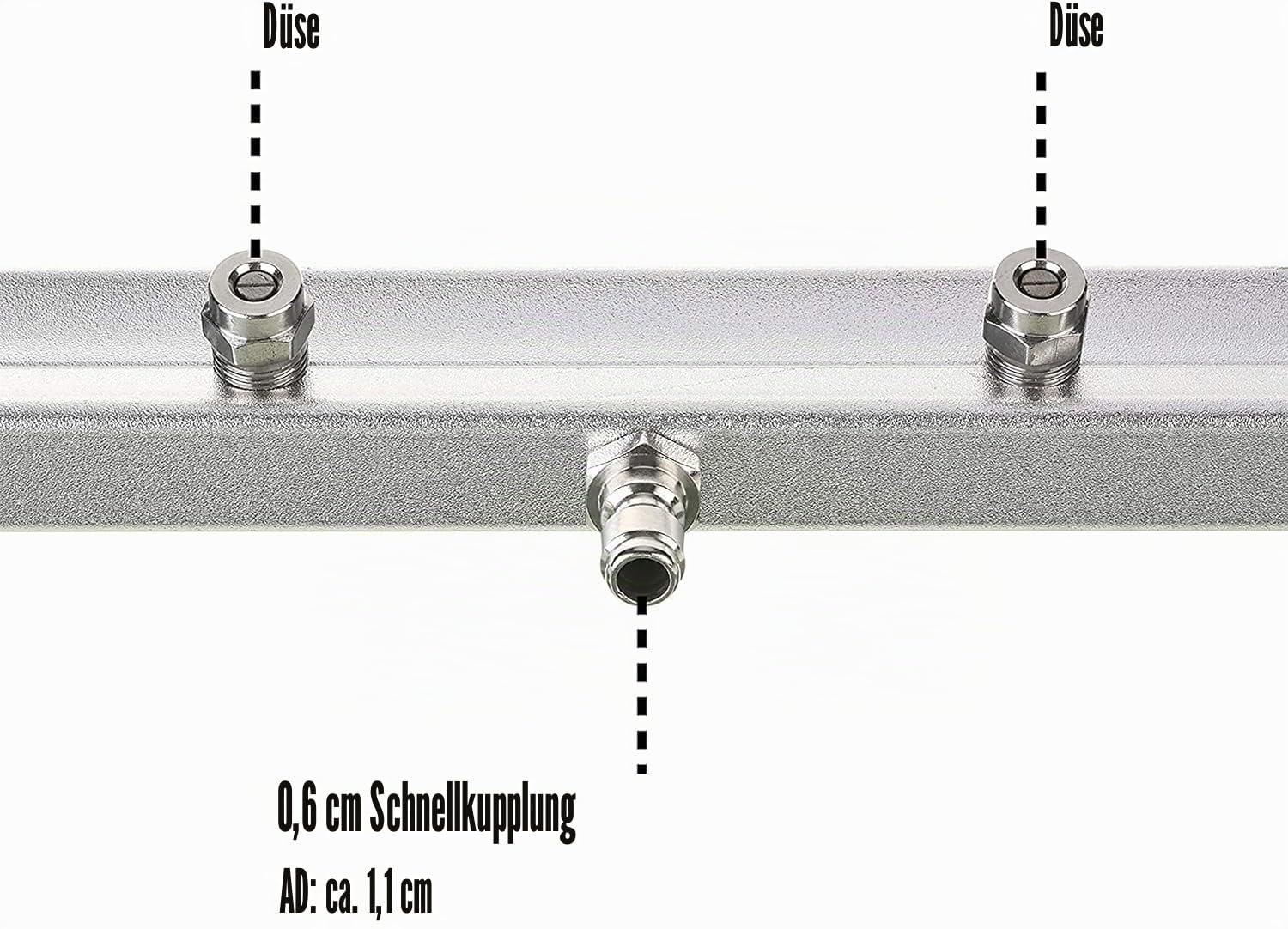 M Mingle 33cm Unterbodenreiniger für Hochdruckreiniger, 45°-Griff, 280 bar