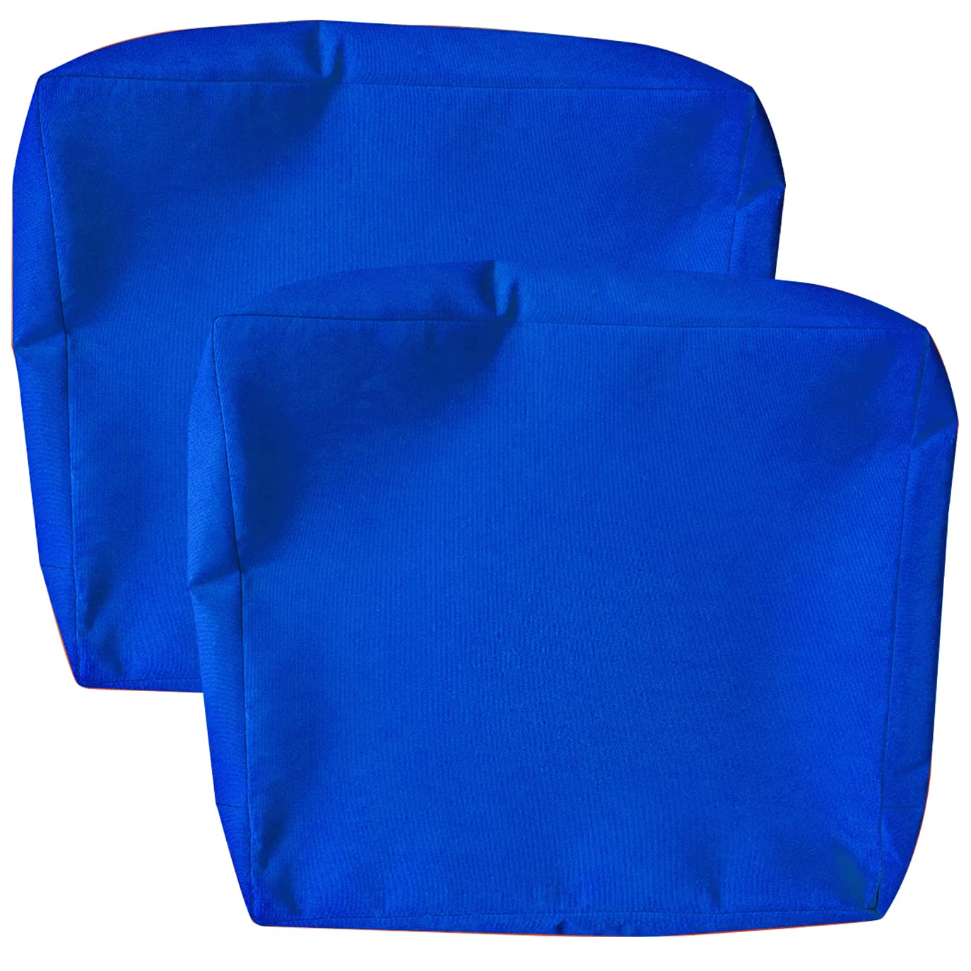 Cinnamonee Patio Cushion Covers, Water Resistant Outdoor Cushion Slipcovers, Patio Sofa Cushion Covers Replacement(20"X22"X4" 2 Pack, Blue)