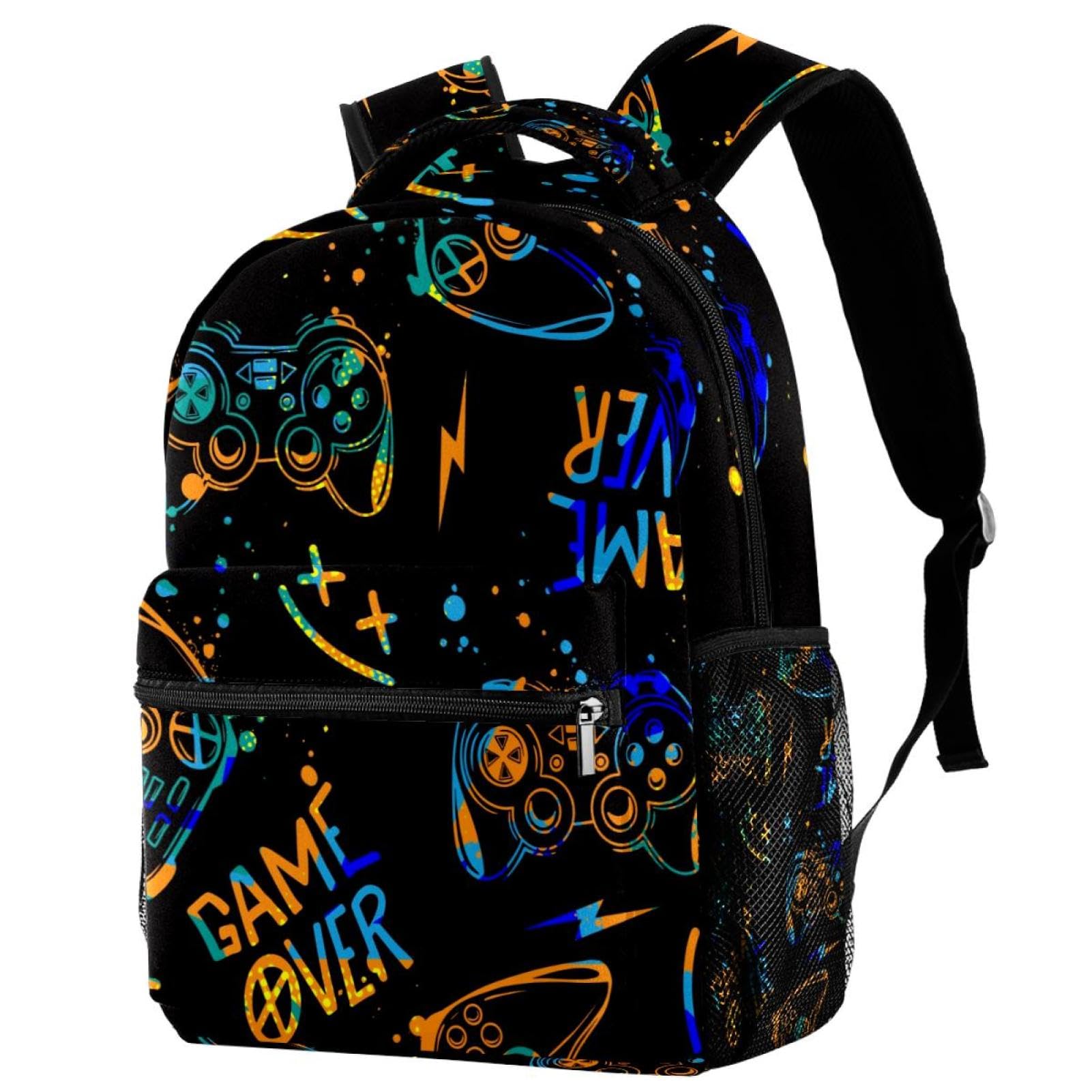 Sac à dos manettes de jeu grunge multicolore : le cadeau idéal pour adolescent - 7