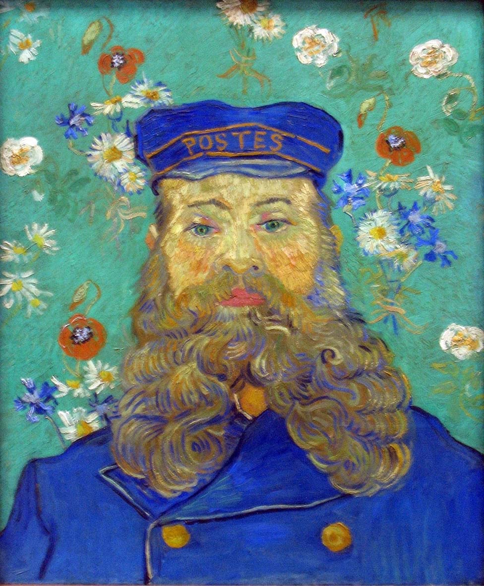Portret Van Joseph Roulin impreso en lienzo con texturas artísticas para paredes sofisticadas 5