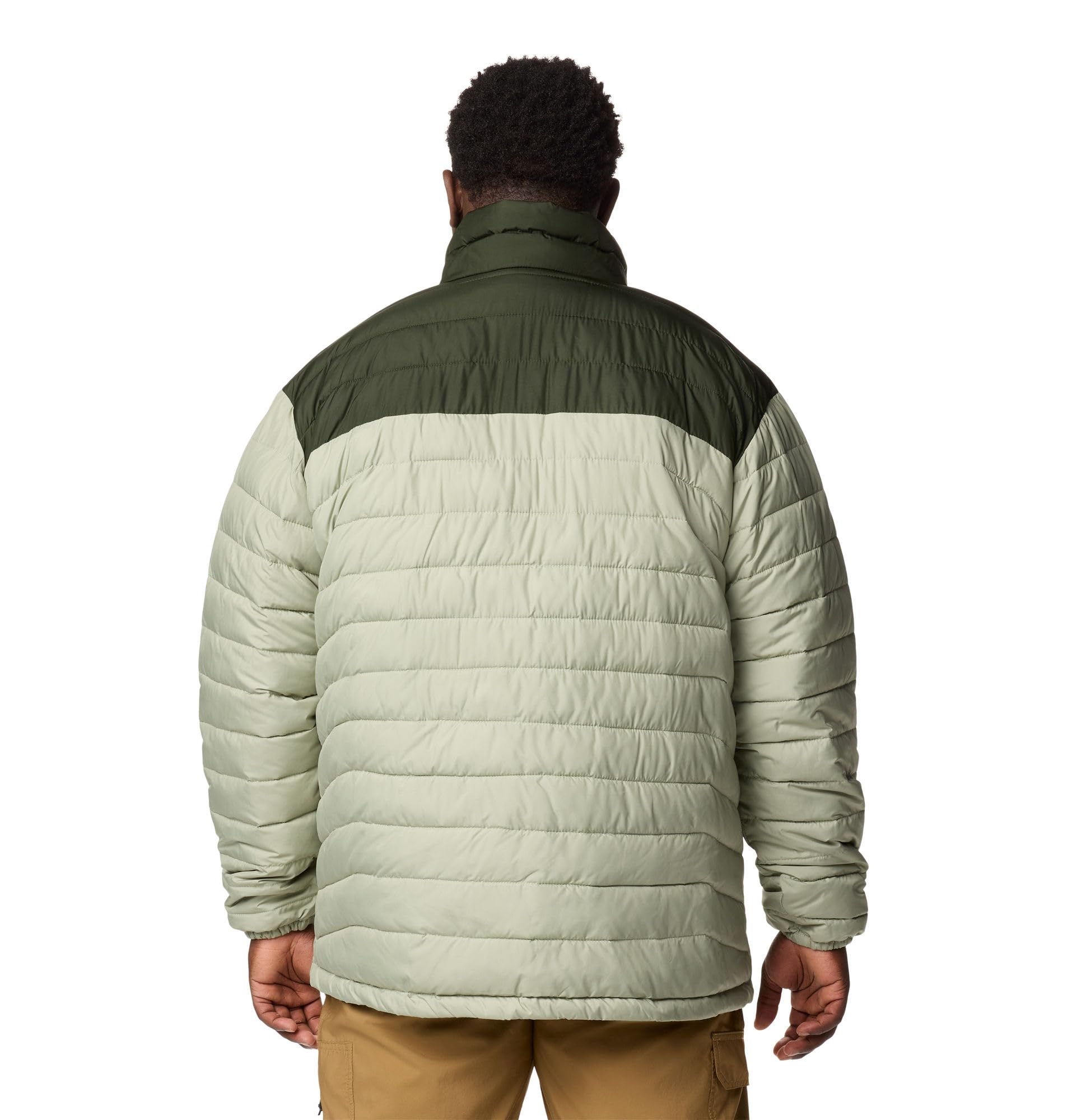 Columbia Men's Powder Lite II Jacket, Safari/Greenscape, Small view 6