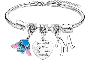 Personalized Stitch Bracelet with Initial Letter: The Perfect Gift for Stitch Enthusiasts