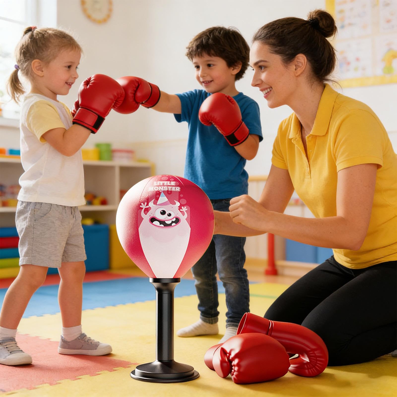 Sacco Da Box Per Desktop Per Adulti Giocattolo Per Allenamento Di Reazione | Palla da Pugilato da Tavolo Per Bambini E Adulti Camera Da Soggiorno Palestra Ufficio