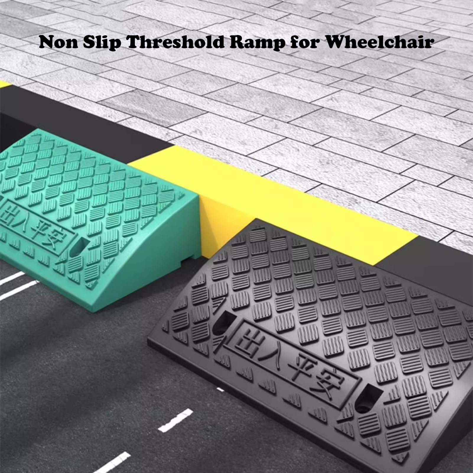 Rampa para Silla de Ruedas, rampa portátil para aceras, rampa de Acceso para vehículos y viviendas, rampa de umbral Resistente para escalones.