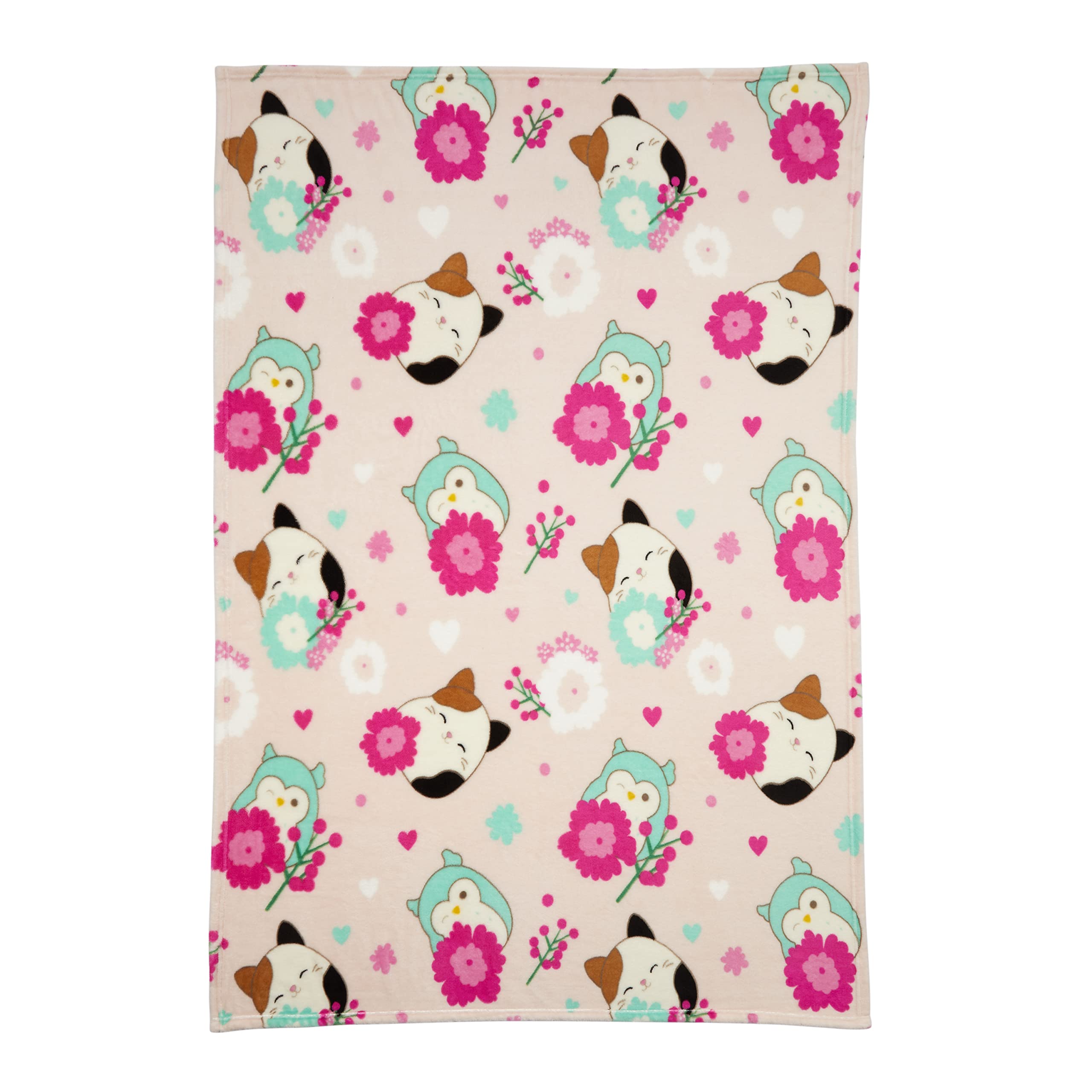Franco Squishmallow's Cam Bedding Super Soft Micro Raschel Throw, 46 in x 60 in, (Official Squishmallow's Product)