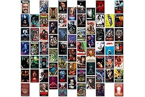 70PCS Vintage Horror Movie Wall Collage Kit | Creepy Classic Horror Decor