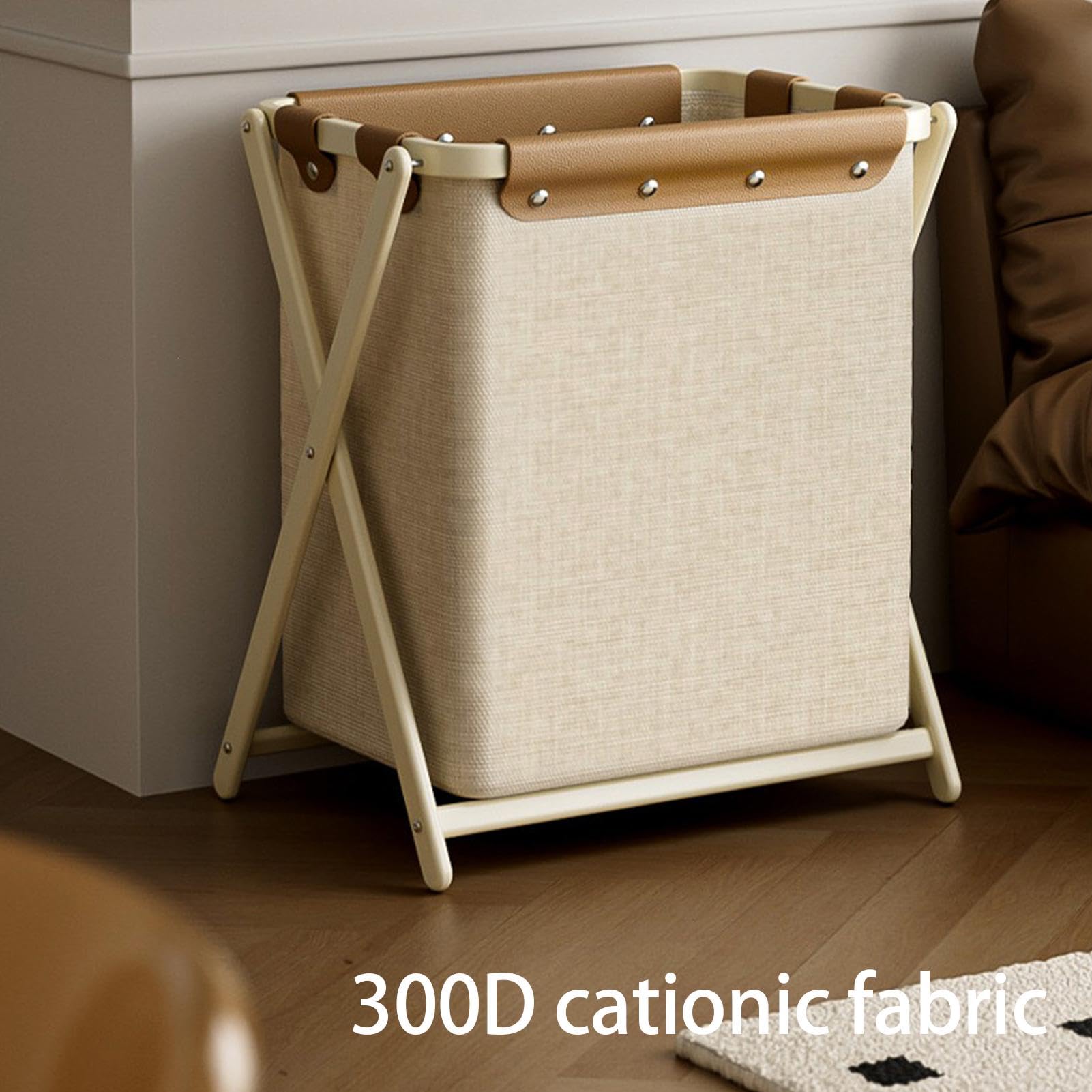 Cesta de ropa – Conveniente cesta de lavandería, organizador plegable de