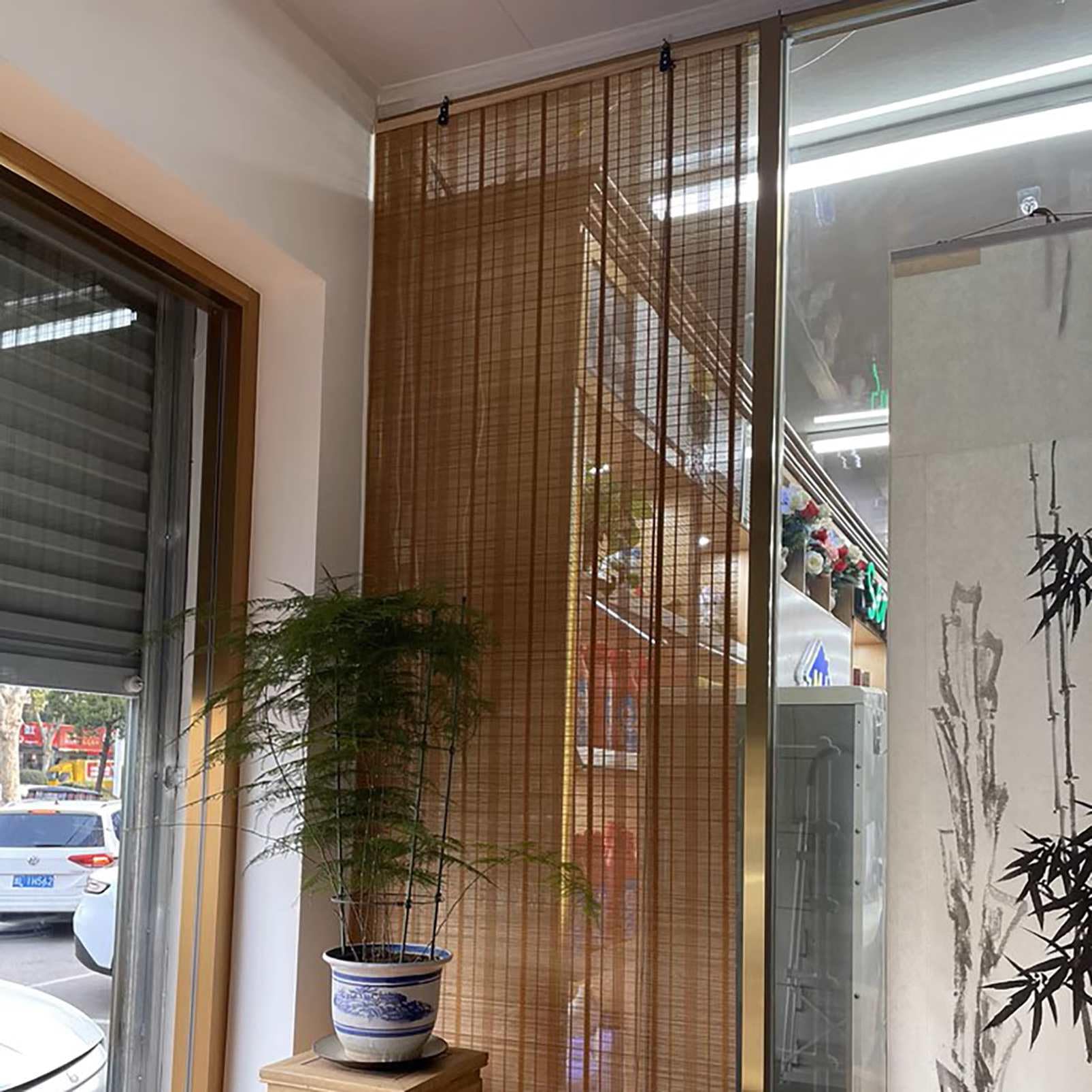 Tenda bamboo tende a rullo per interni, veneziane da esterno per Porta/Finestra, Filtro della Luce e Tenda di Ventilazione,Veranda,Personalizzate