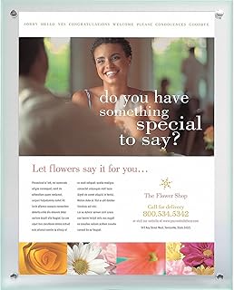 Staples Premium Wall-Mount Sign Holder, Vertical or Horizontal, 8 1/2? x 11?