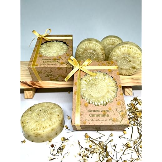 Sabonete Vegetal de Camomila Artesanal 110g