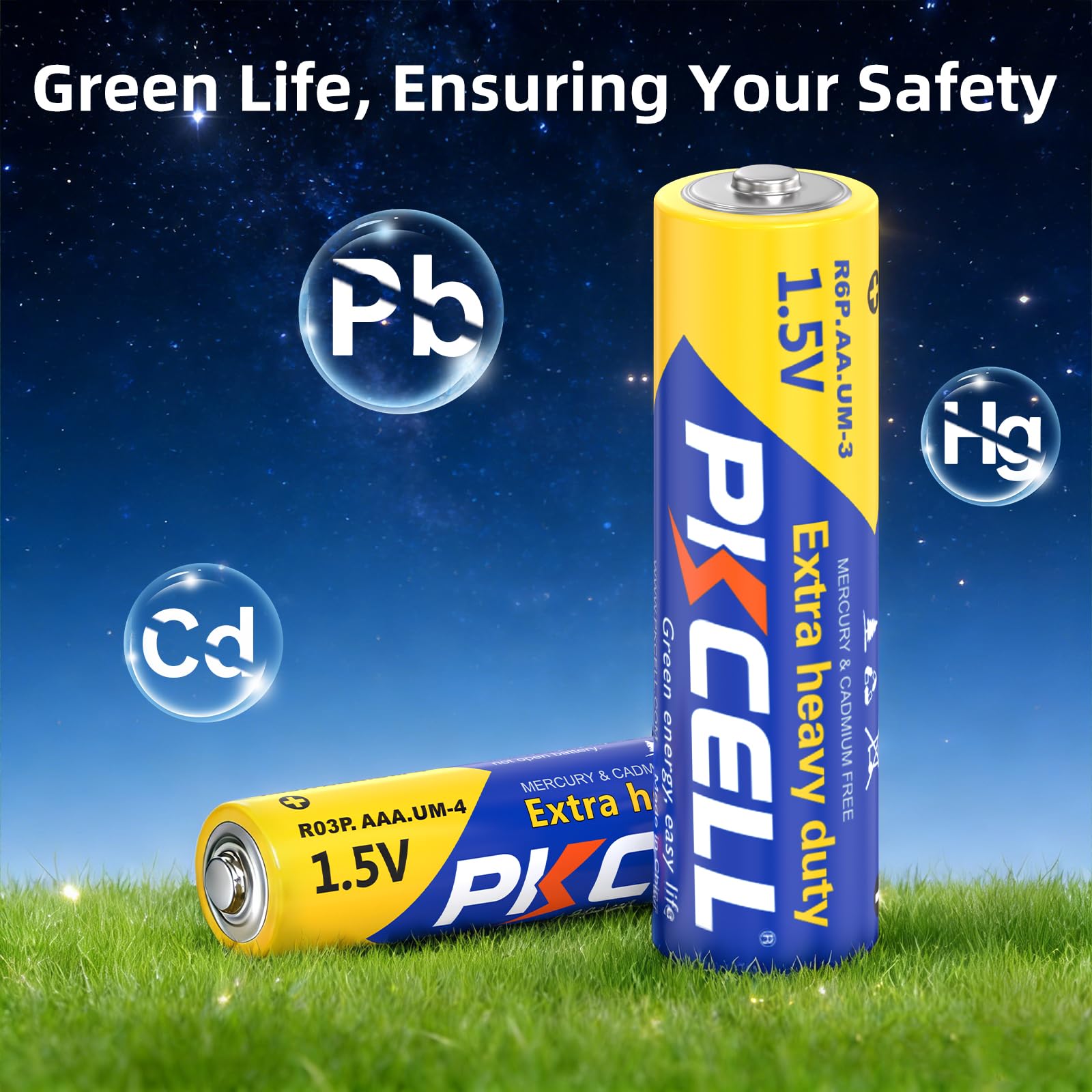PKCELL Lot de 160 piles AA AAA contenant 80 piles double A et 80 piles triple A, batterie au carbone haute performance de 1,5 V, batterie longue durée pour la maison et le bureau