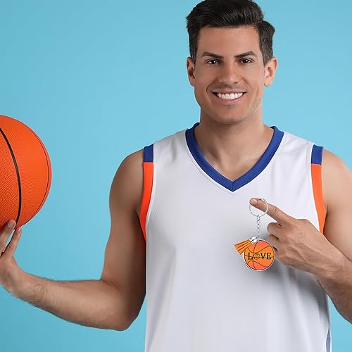 Miniatura 4 de Pinkunn Llavero de voleibol para niños y niñas, Baloncesto