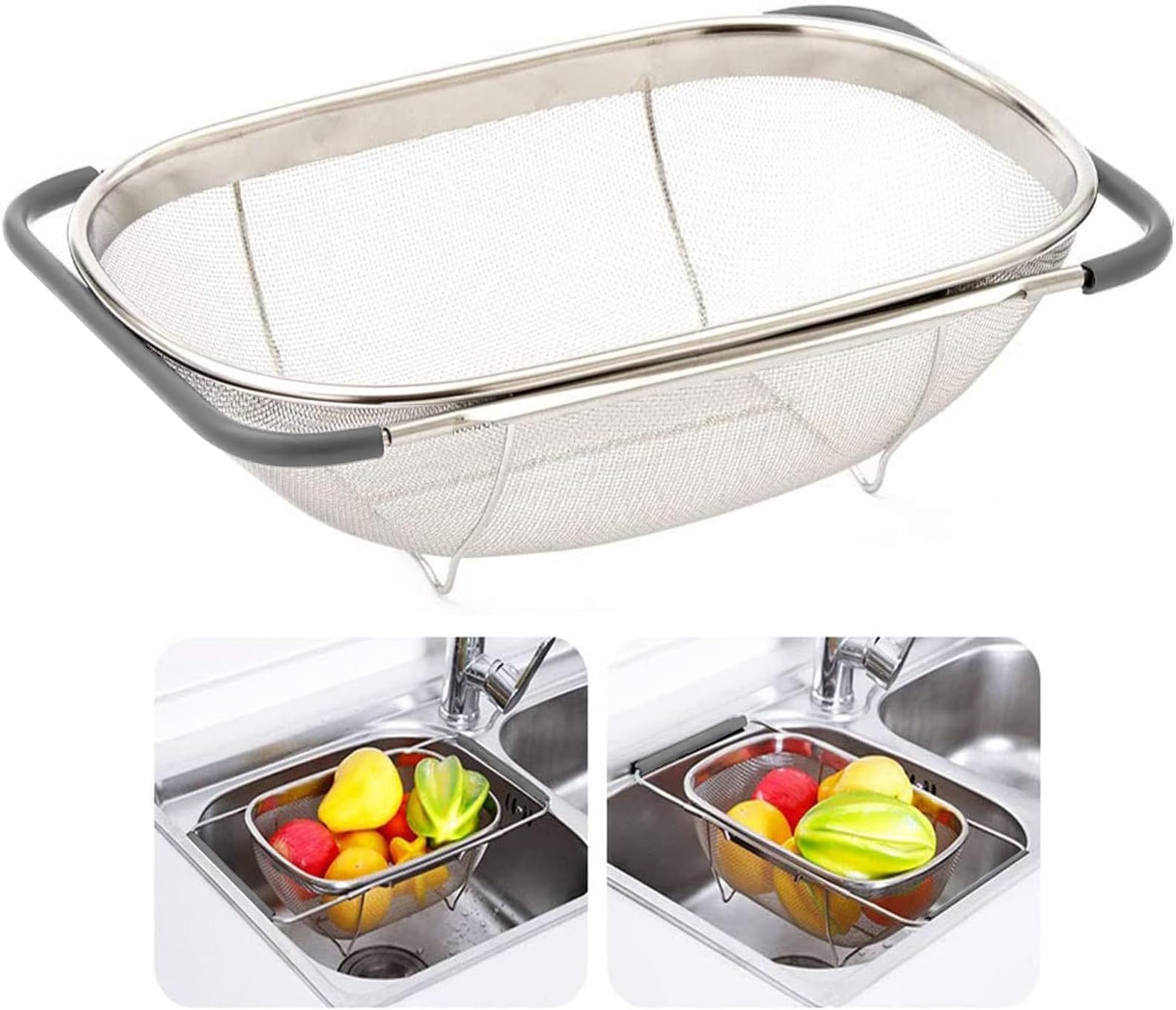 Oneida Expanding Colander Colander Sink Home & Kitchen