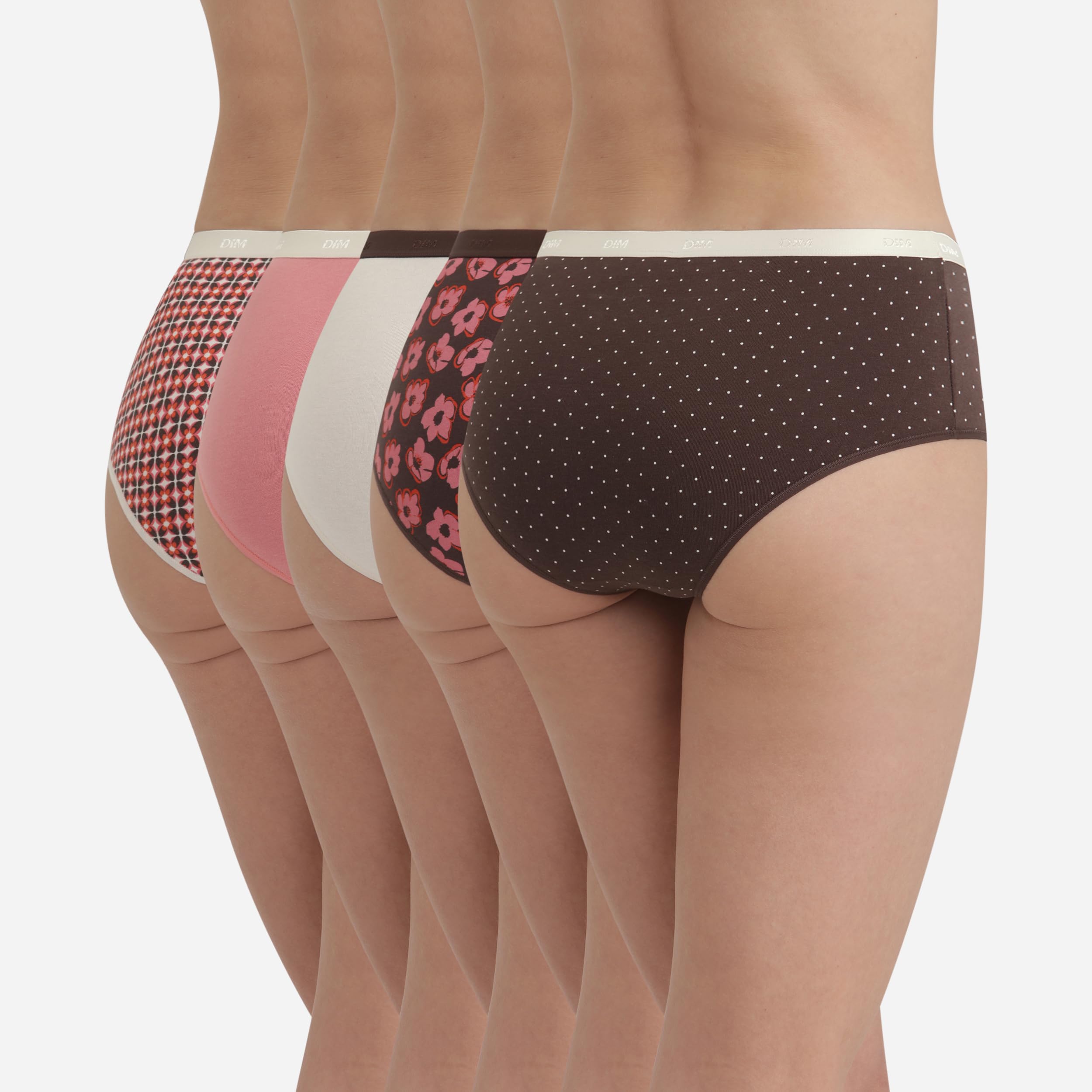 Dim Pack Bóxers De Algodón Les Pockets Cotton Mujer x5