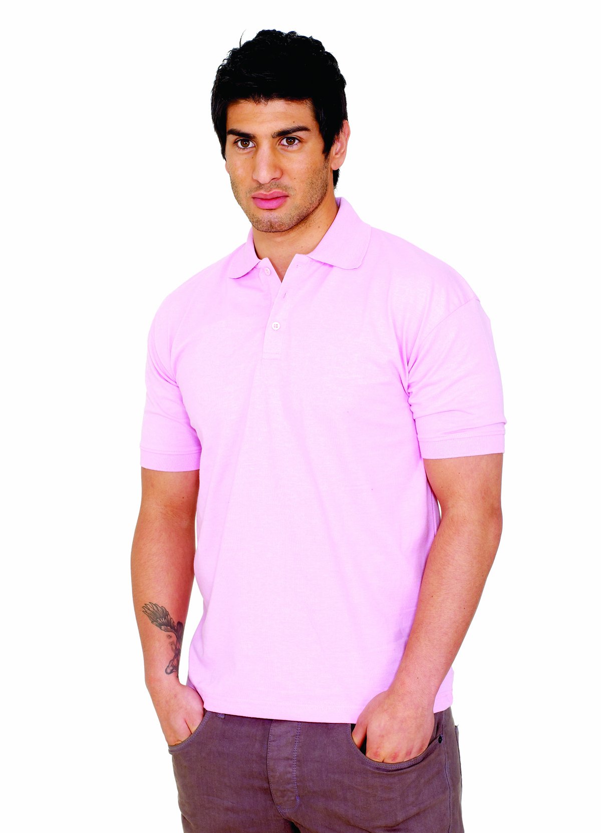 Uneek UC122 Cotton Unisex Jersey Polo Shirt, Black, XX-Large