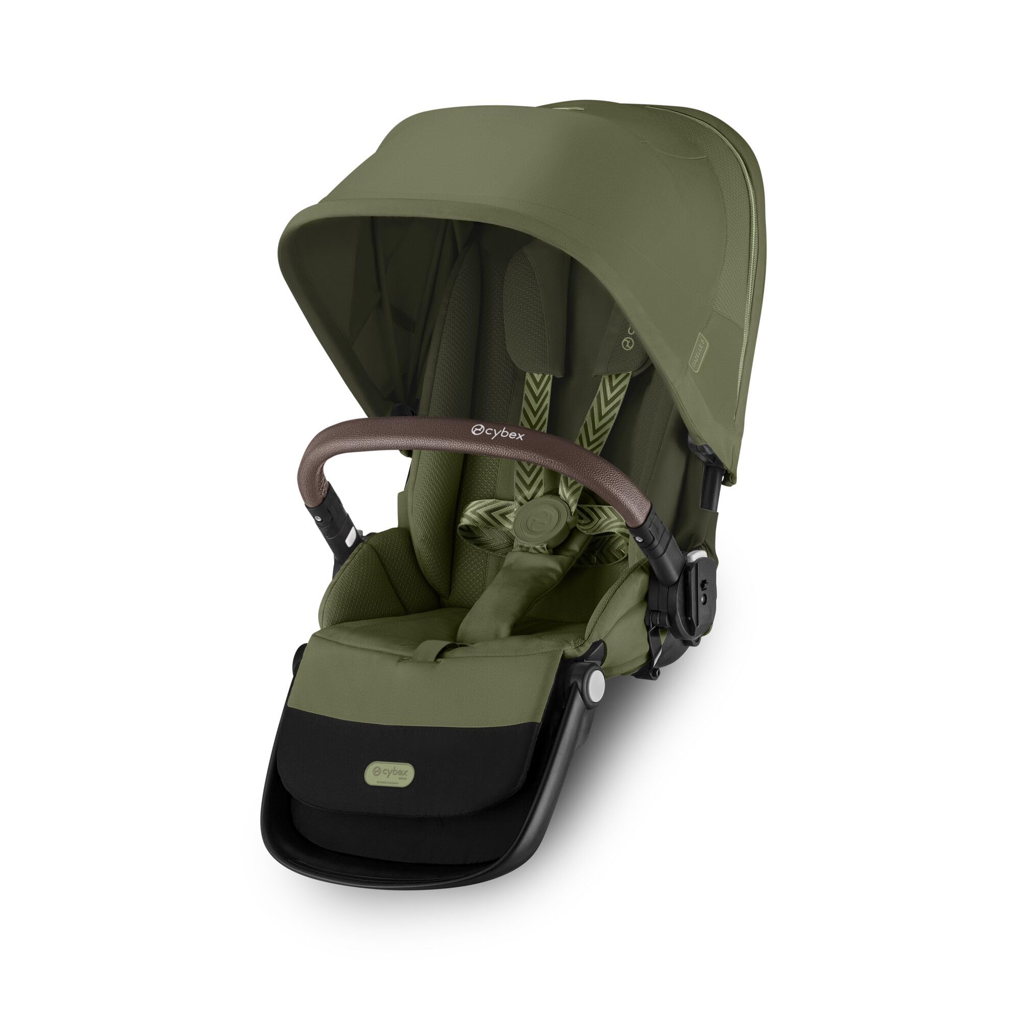 CYBEX Unidad de asiento dorada para cochecito GAZELLE S y e-​GAZELLE S, desde el nacimiento hasta los 4 años aprox., Moss Green