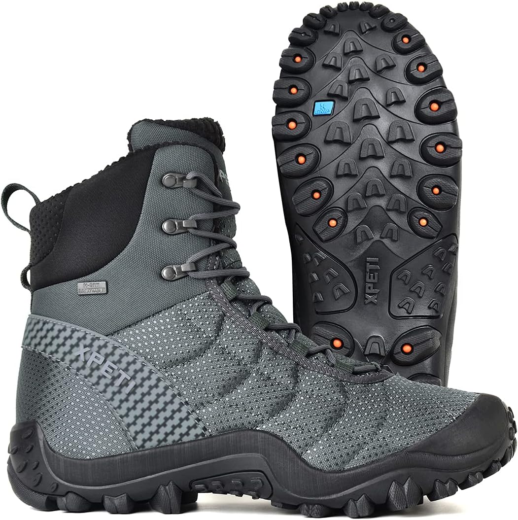 XPETI Men’s Crest Thermo High-Top Winter Hiking Boots Waterproof Insulated