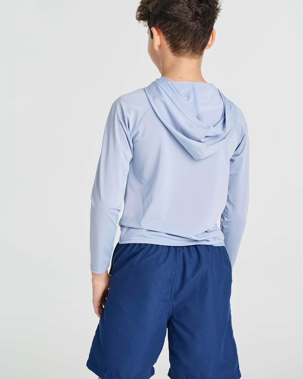 Real Essentials 3 Pack: Boys' Rashguard Long Sleeve Hoodie UV Sun Protection Fishing Swim Shirt for Youth Kids Teens - Image 3