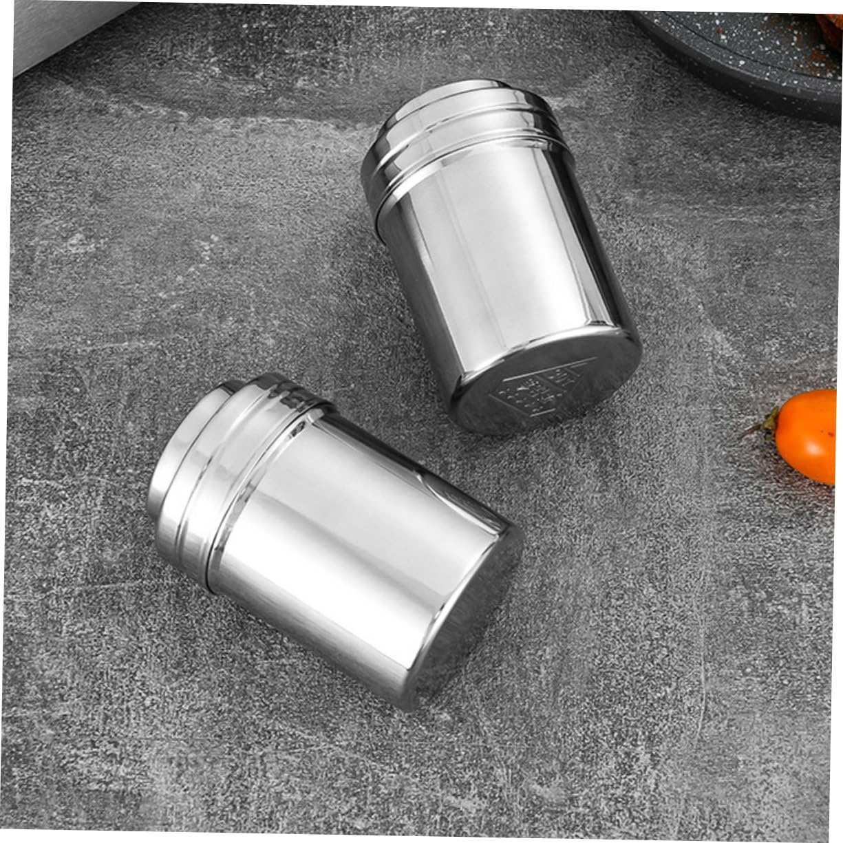 Mikinona Set Salière & Poivrière Voyage - Pots à Condiments Transparents Hermétiques, Double Couvercle Pour Sel, Poivre, Sucre Et Épices