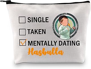 G2TUP Magomedov Inspired Gift Mentally Dating Hasbulla Makeup Bag Hasbulla Fan Cosmetic Bag Hasbulla Merch (Mentally Dating Hasbulla CB)