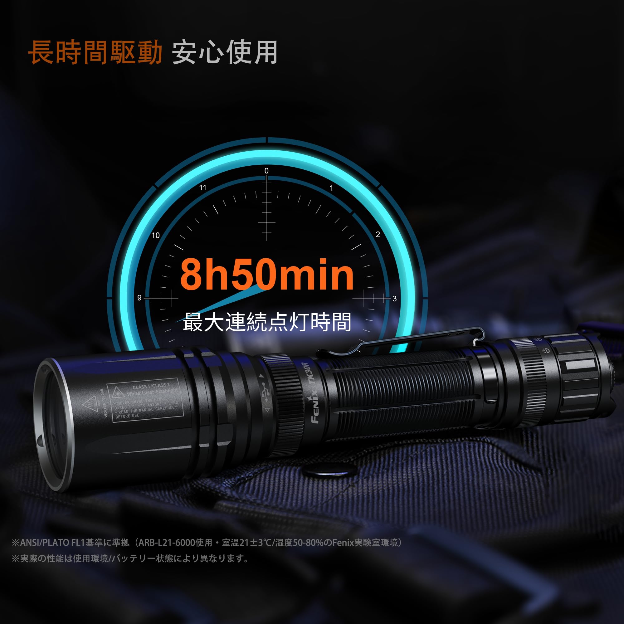 Amazon.co.jp: Fenix TK30R-R 懐中電灯 1500m遠距離照射 充電式 led