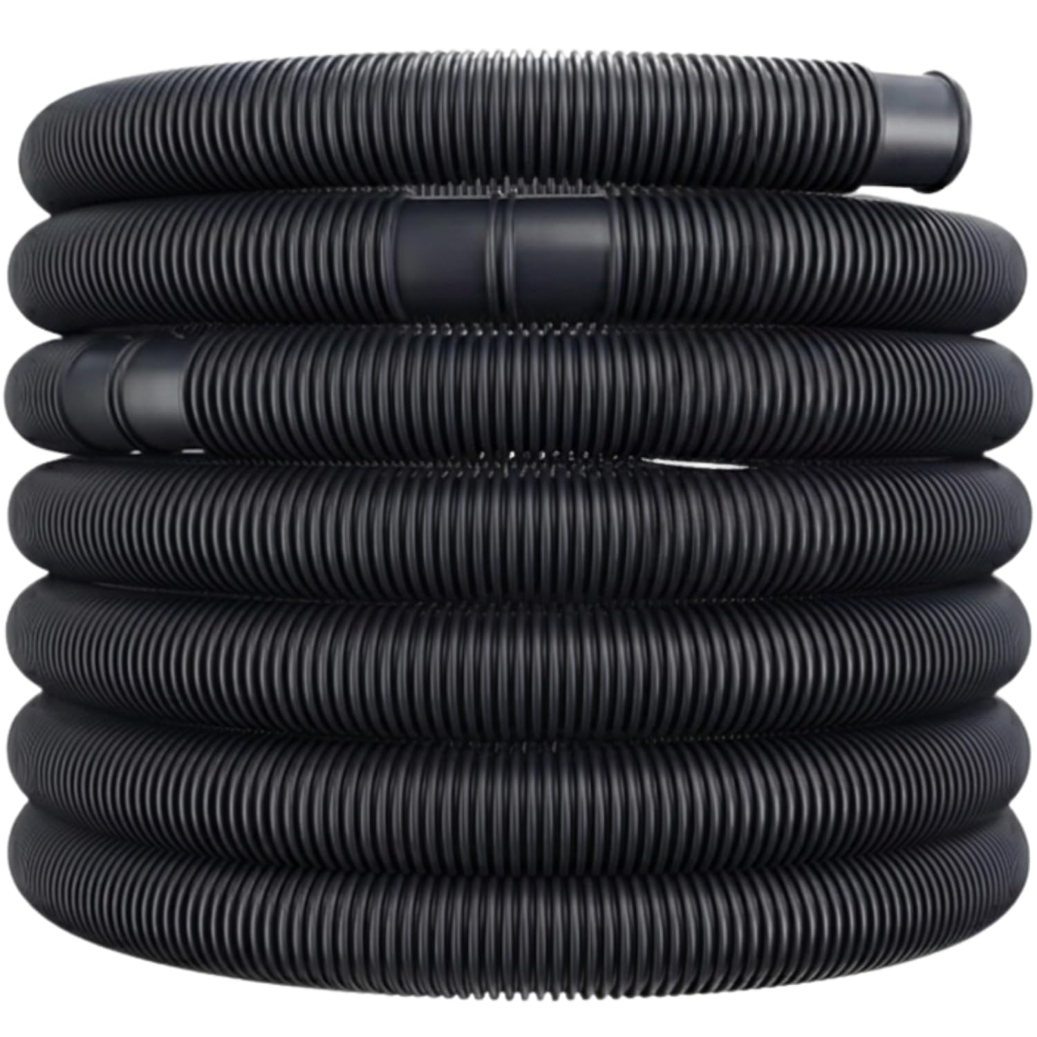 Monzana® 14m Pool Pump Replacement Water Hose Pond Hose 38mm Diameter | 46ft Trimmable Chlorine and UV-Resistant Pipe | Suitable for Swimming Pool Pump Heater Hot Tub Water Pumps Drain | Black