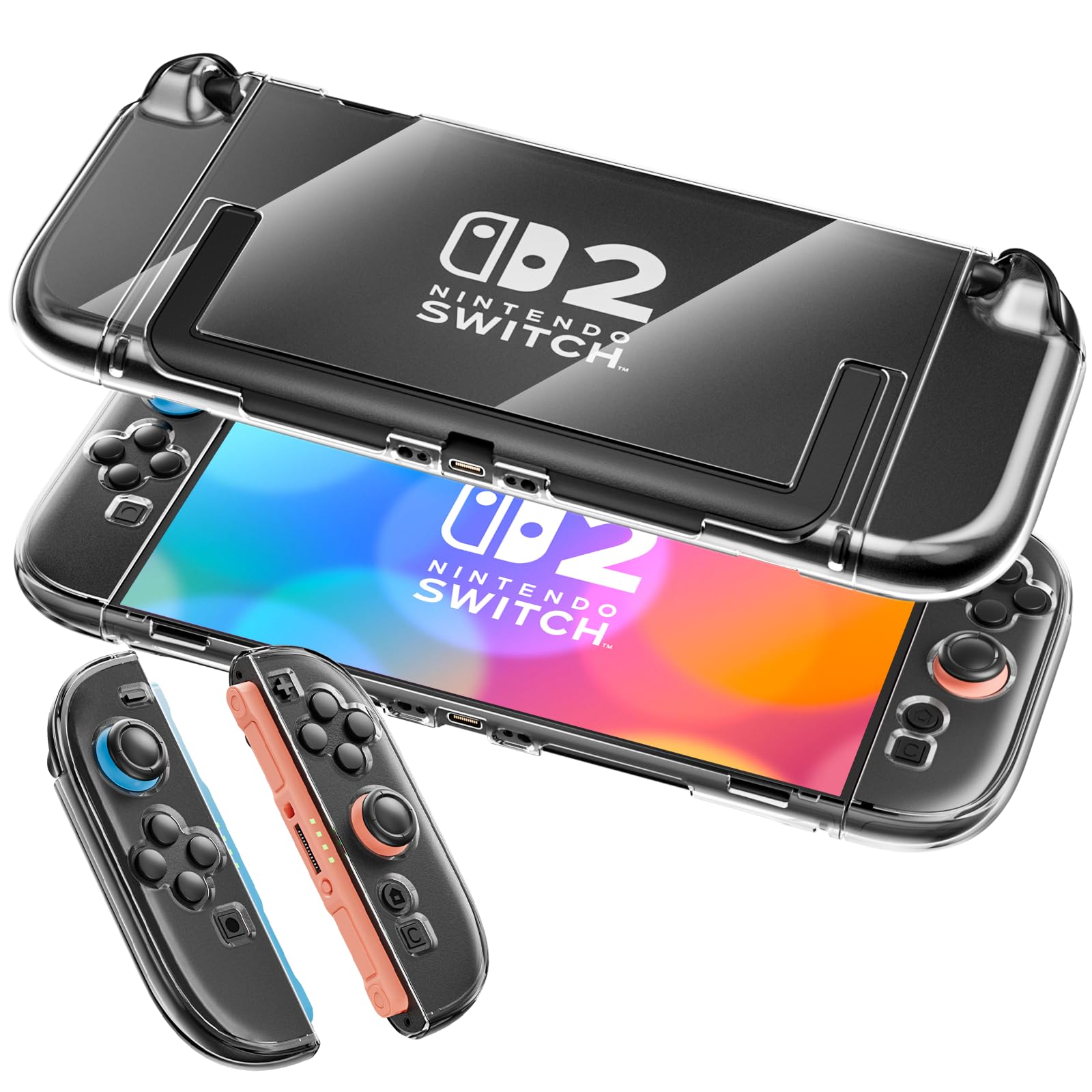 Funda acoplable para Nintendo Switch 2 de policarbonato con recortes de precisión rigida 8