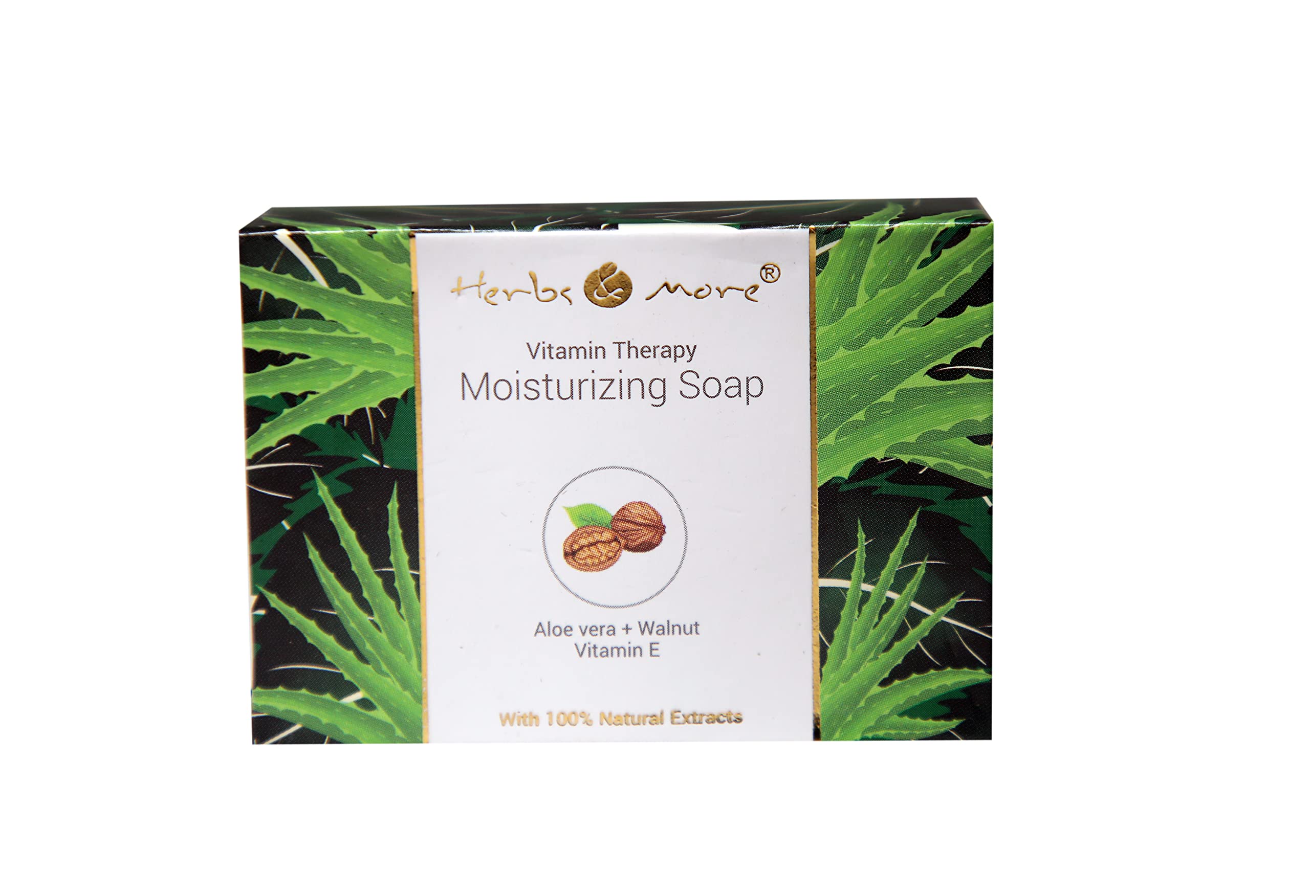 NETSURF Natural Body care herbs and more vitamin therapy moisturizing soap,aloe vera + walnut+ vitamin E with 100% natural extract.-image-11