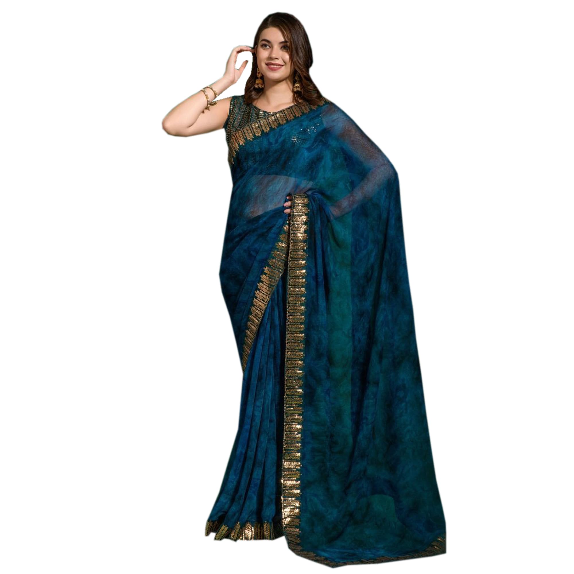 Bollywood Saree Party Wear Pakistani Designer Sari Wedding, Saree for Sanna Stone Work Saree Sari