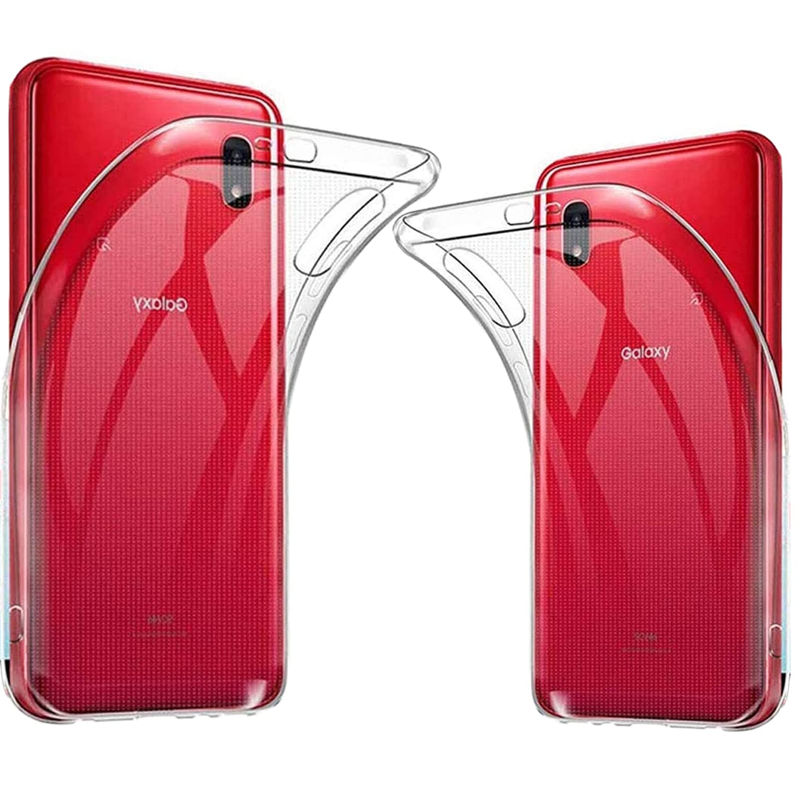 Amazon.co.jp: 【2枚セット】 Galaxy A20 / A21 ケース クリア 透明  