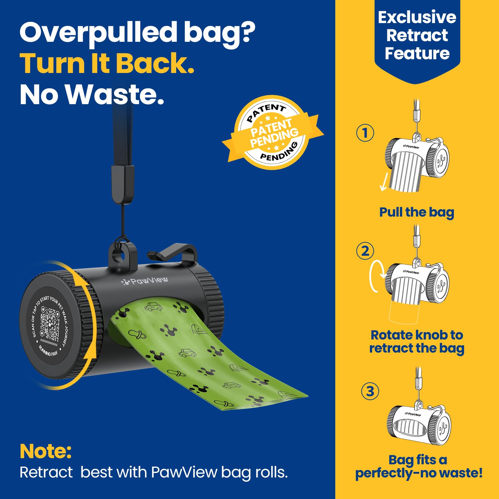 Dispensador inteligente de bolsas para excrementos de perro